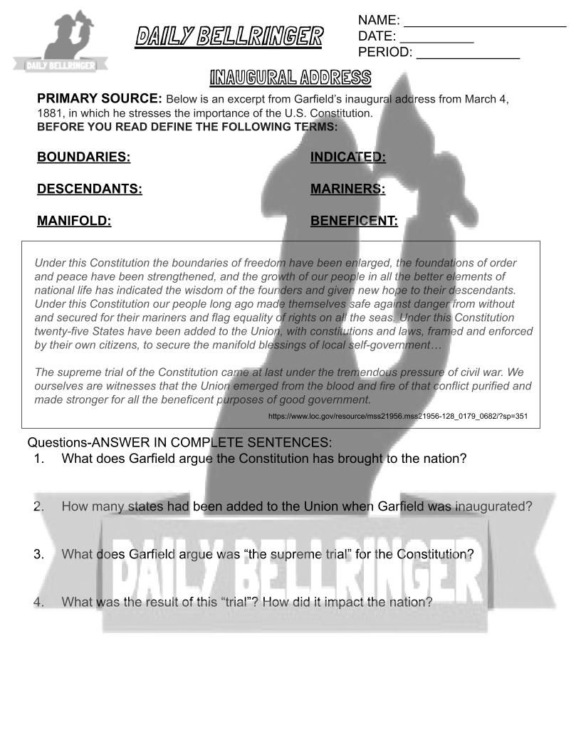Thumbnail: Presidents of the United States 11-20 Worksheet Pack w/answer key