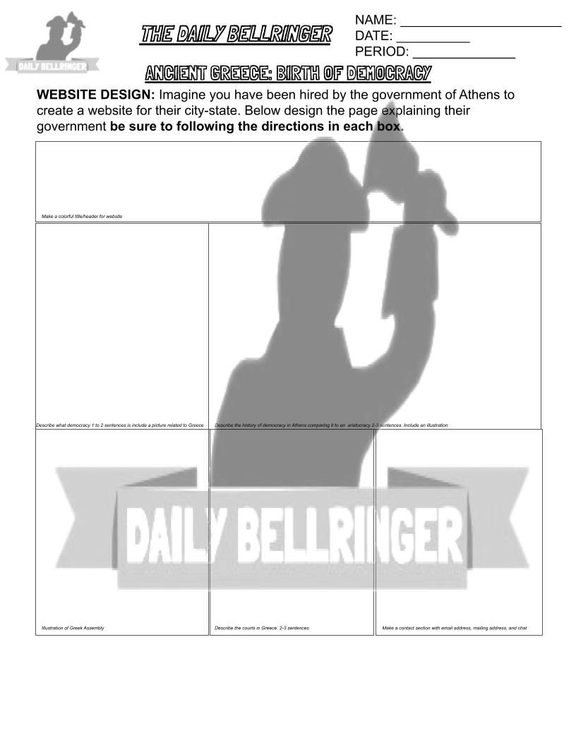 Thumbnail: Birth of Democracy Ancient Greece Worksheet