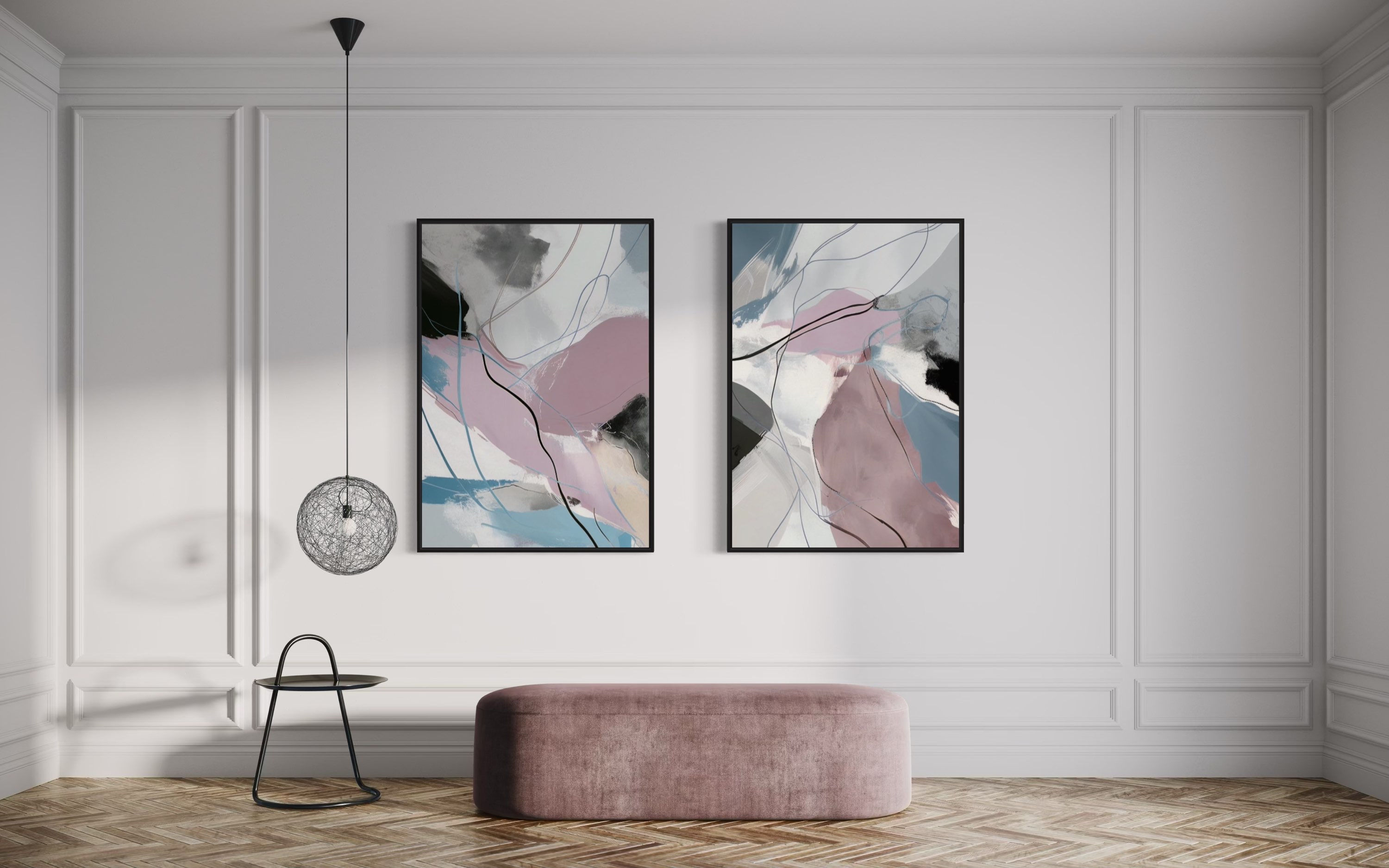 Modest luxury set of 2 / 70x100cm x2pc