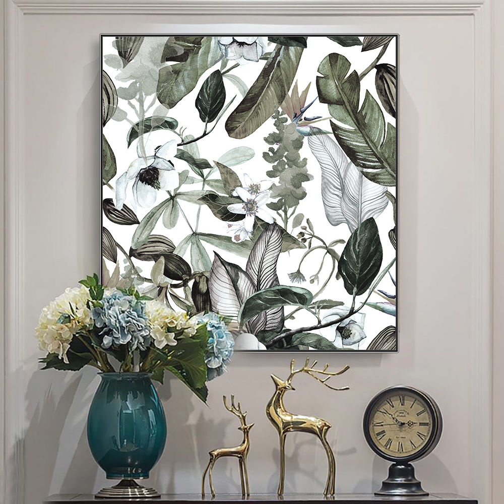 Graceful leaves 100x100cm