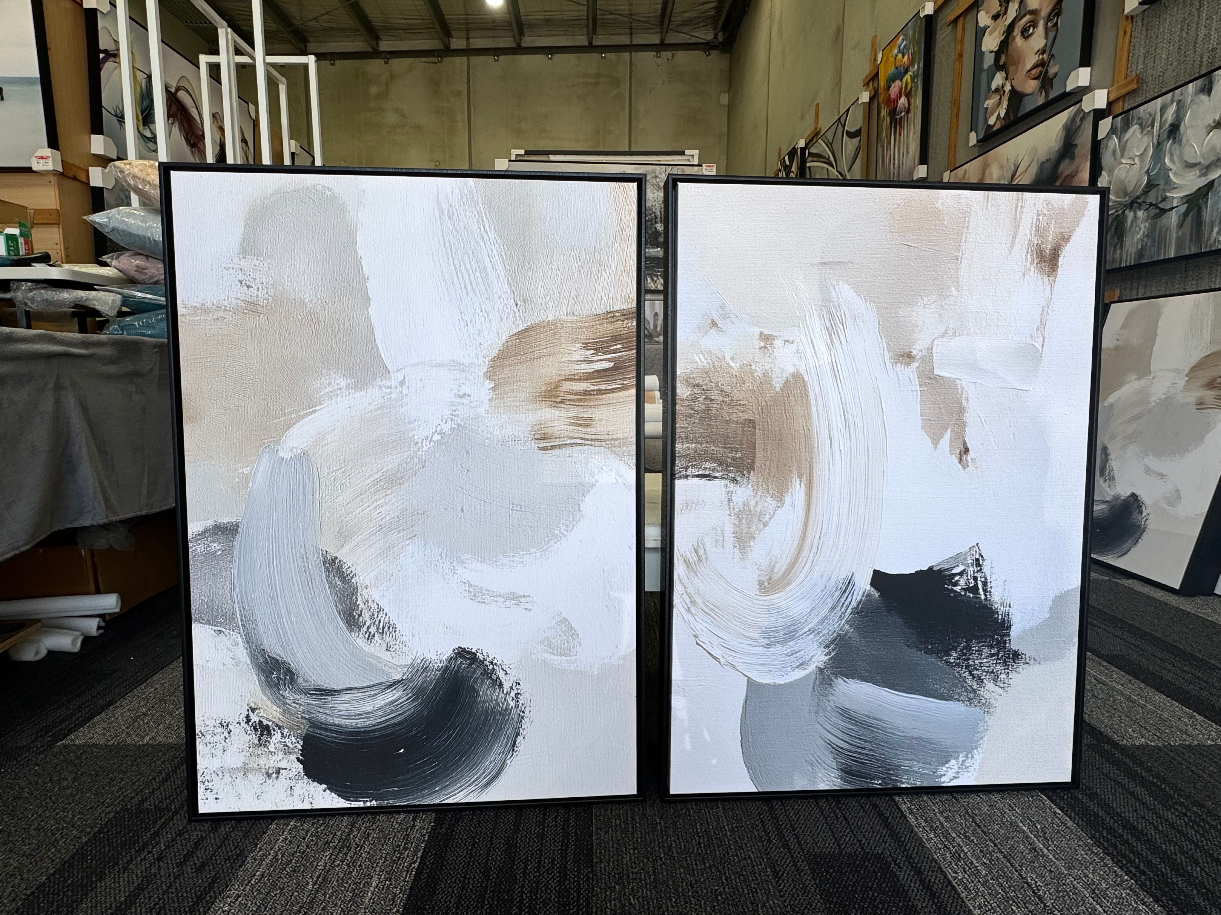 Brush in motion set of 2 /70x100cm x2pc  