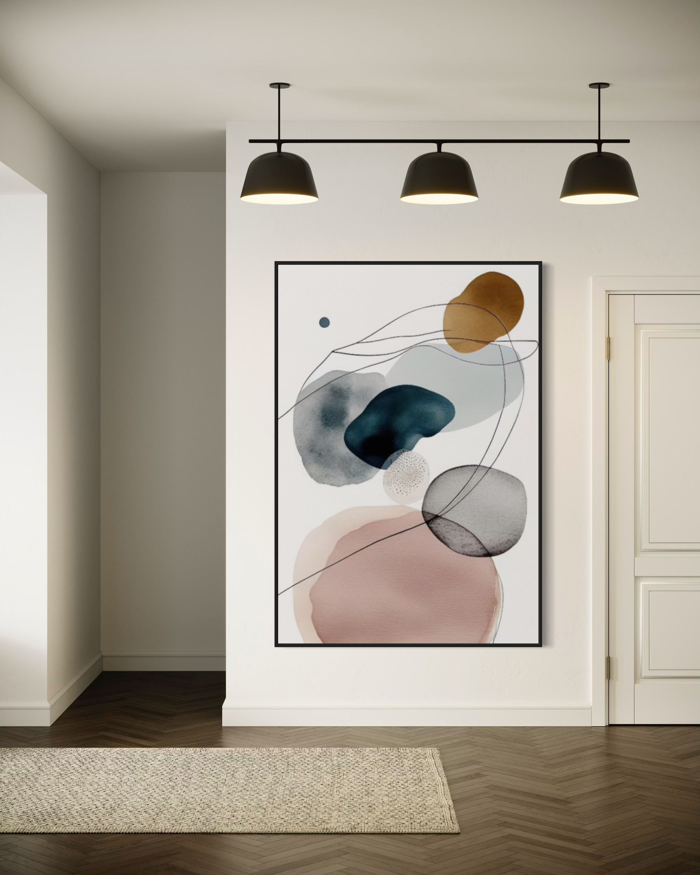 Naughty bubbles big art 110x160cm