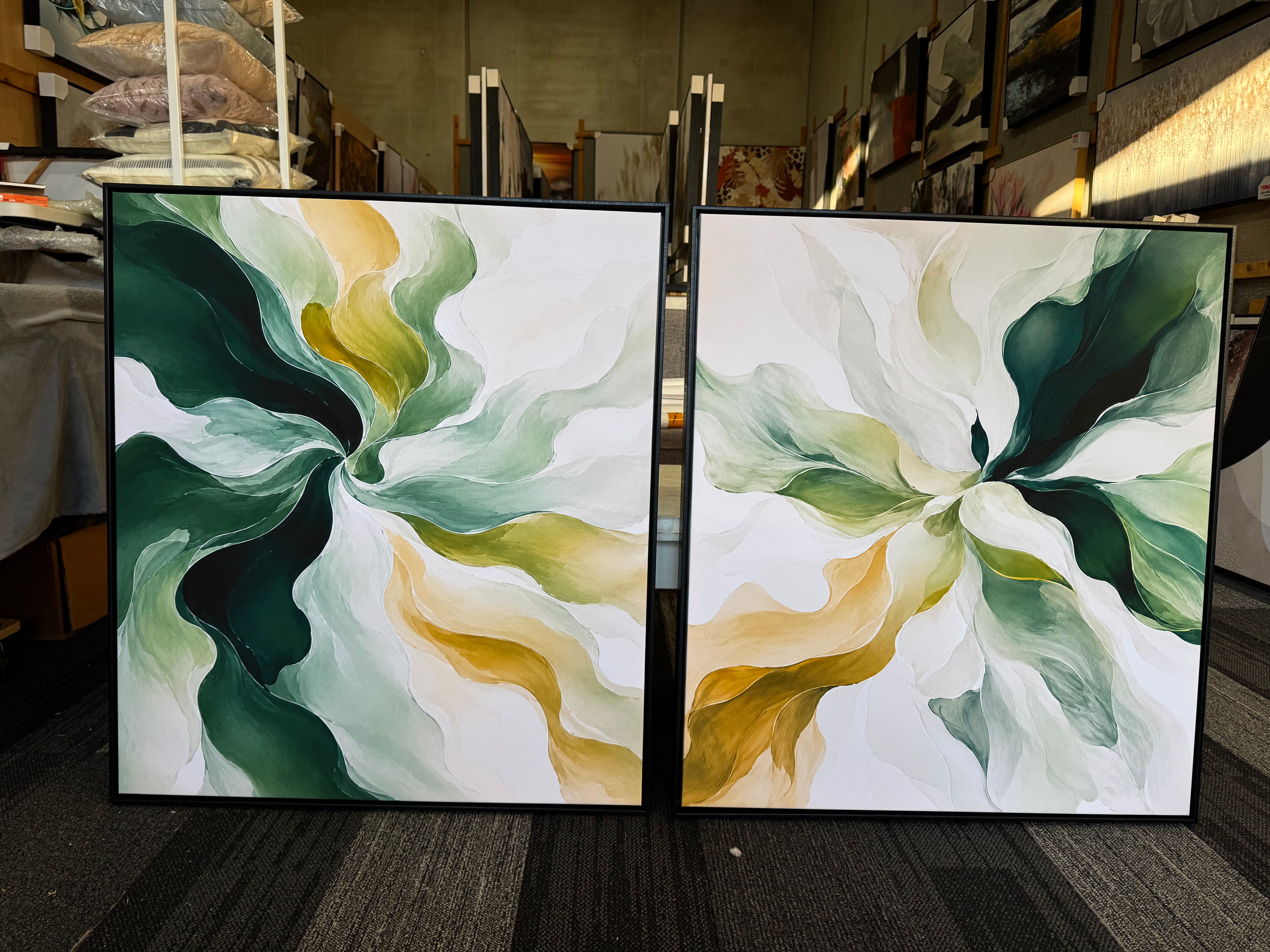 Botanical Flow set of 2/ 80x90 x2pc