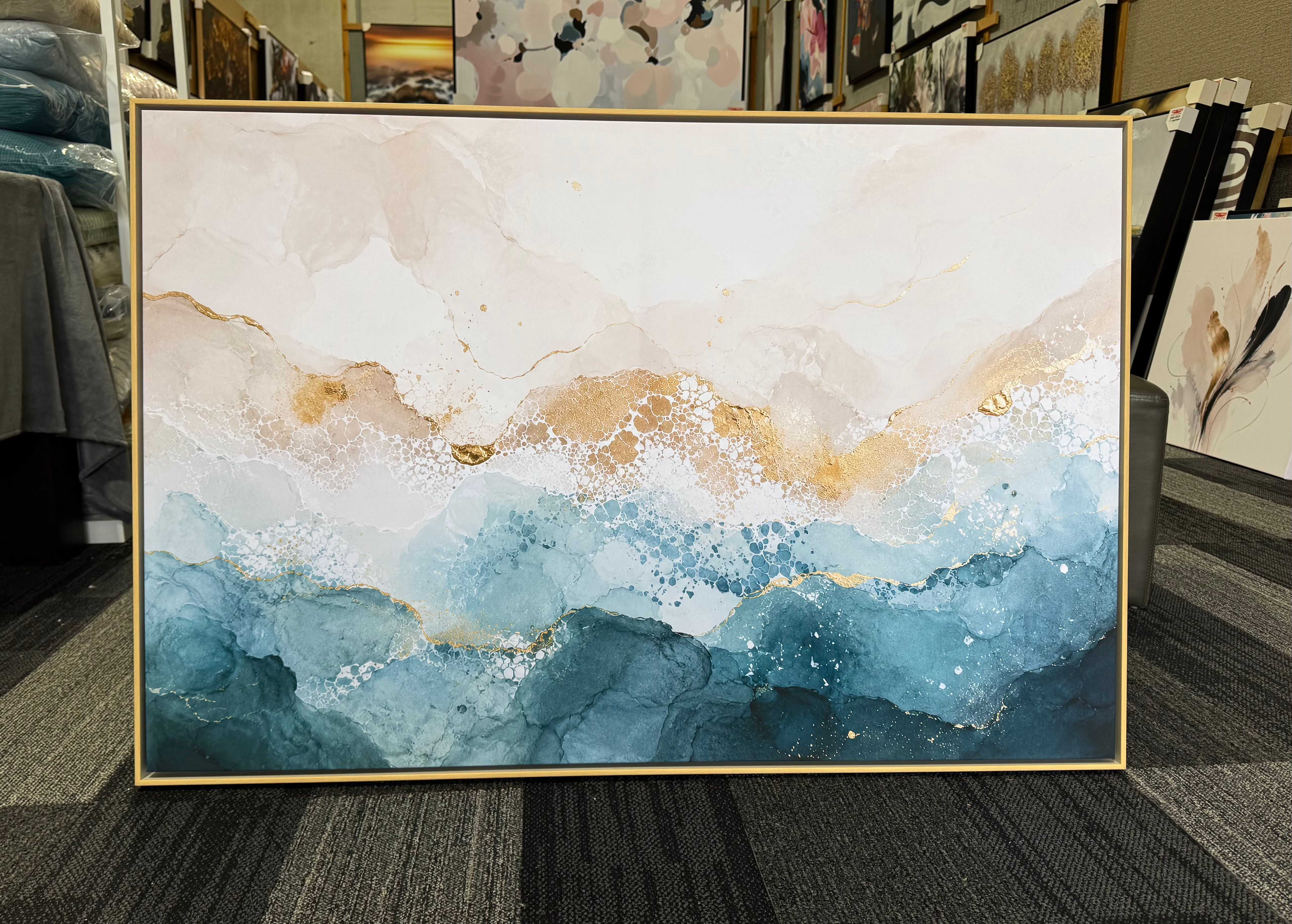 Golden tide / 80x120cm