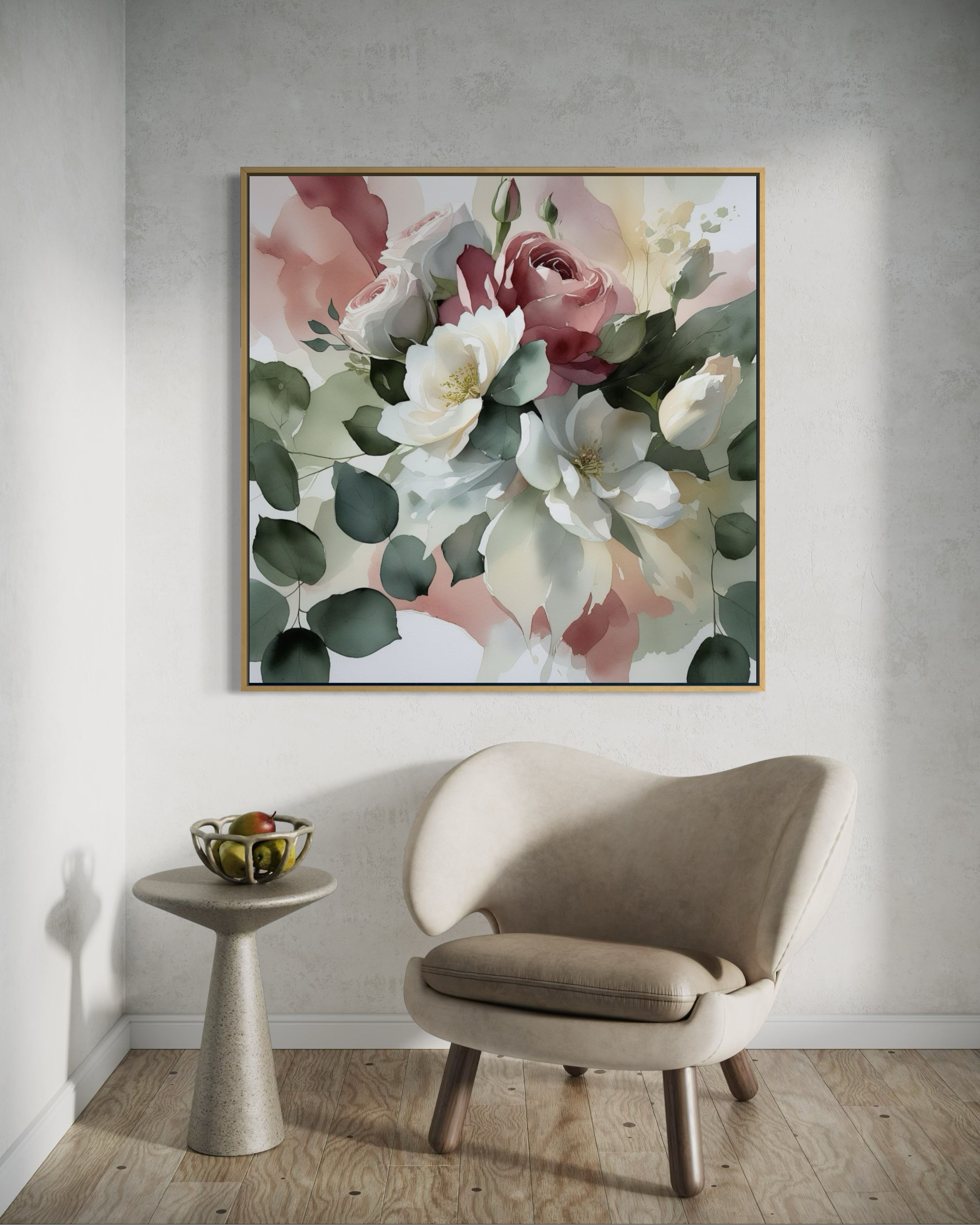 Timeless Petals /100x100cm