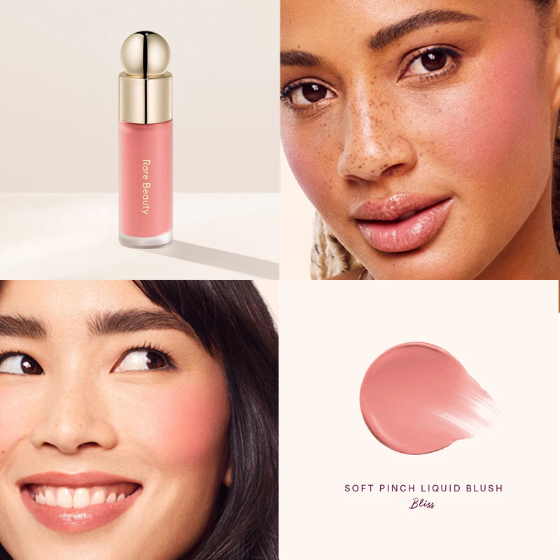 Blush Rare Beauty Soft Pinch Matte — Blush líquido leve e aerado, com textura