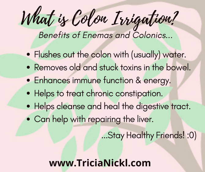 What is Colon Irrigation? Benefits of Enemas & Colonics!
