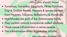 Arthritis and Nightshades