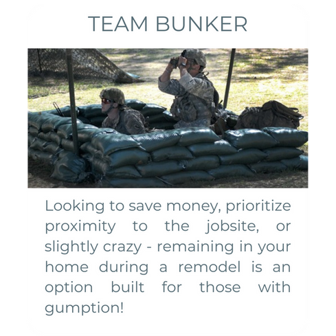 A military man inside of a bunker