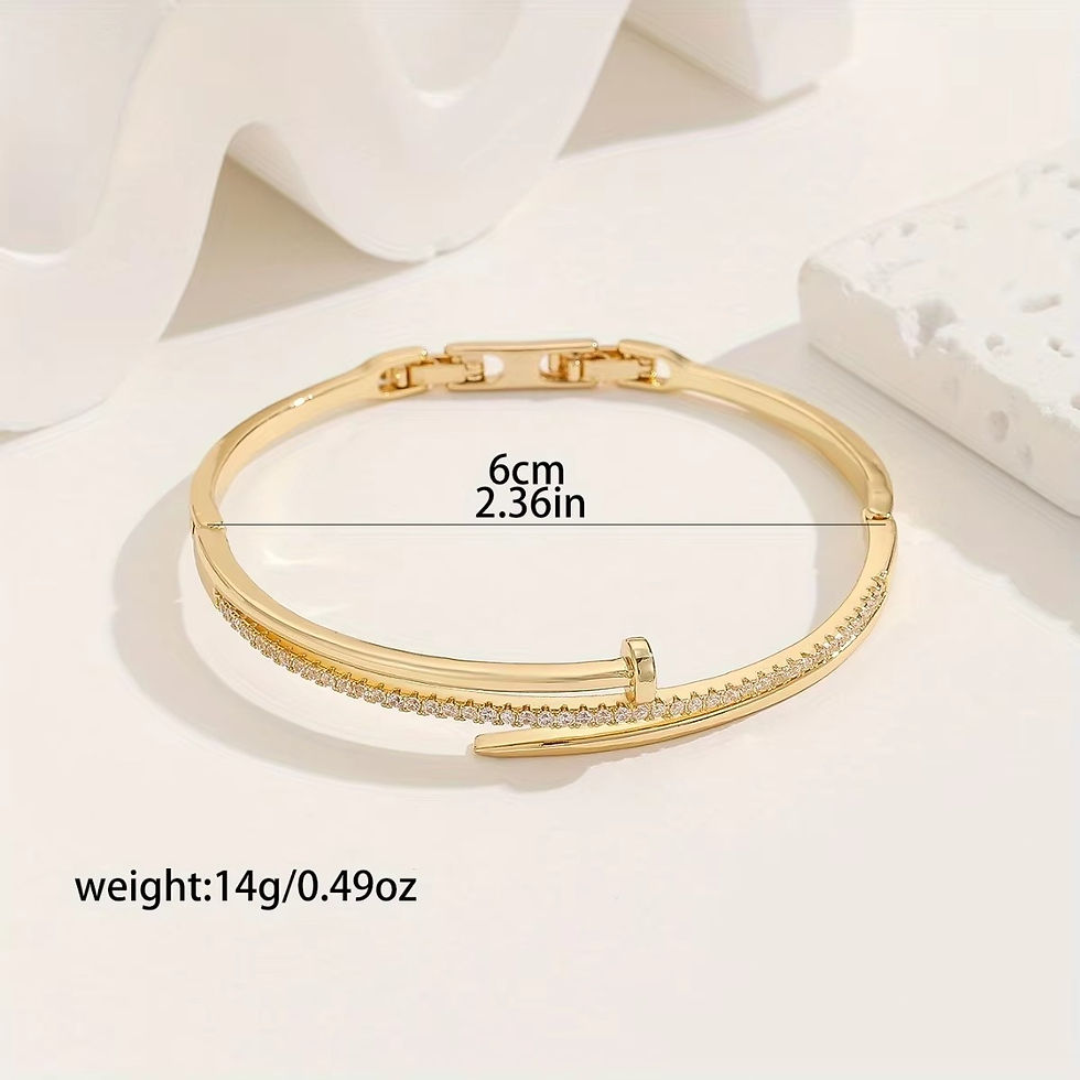 Thumbnail: A Copper Inlaid Zircon Series Adjustable Bracelet With A Sweet, Romantic And Nic