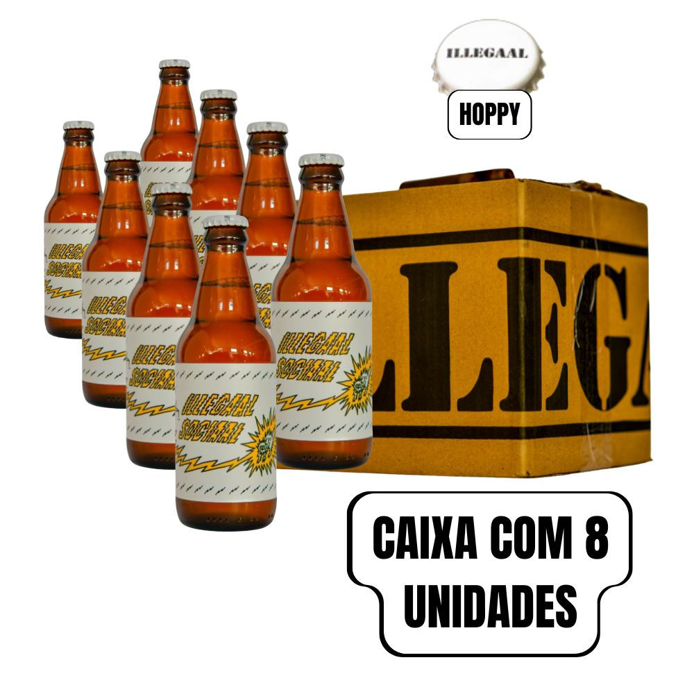 Cerveja Artesanal Belgian Hoppy Sociaal Illegaal 300ml – Caixa 8 Unidades