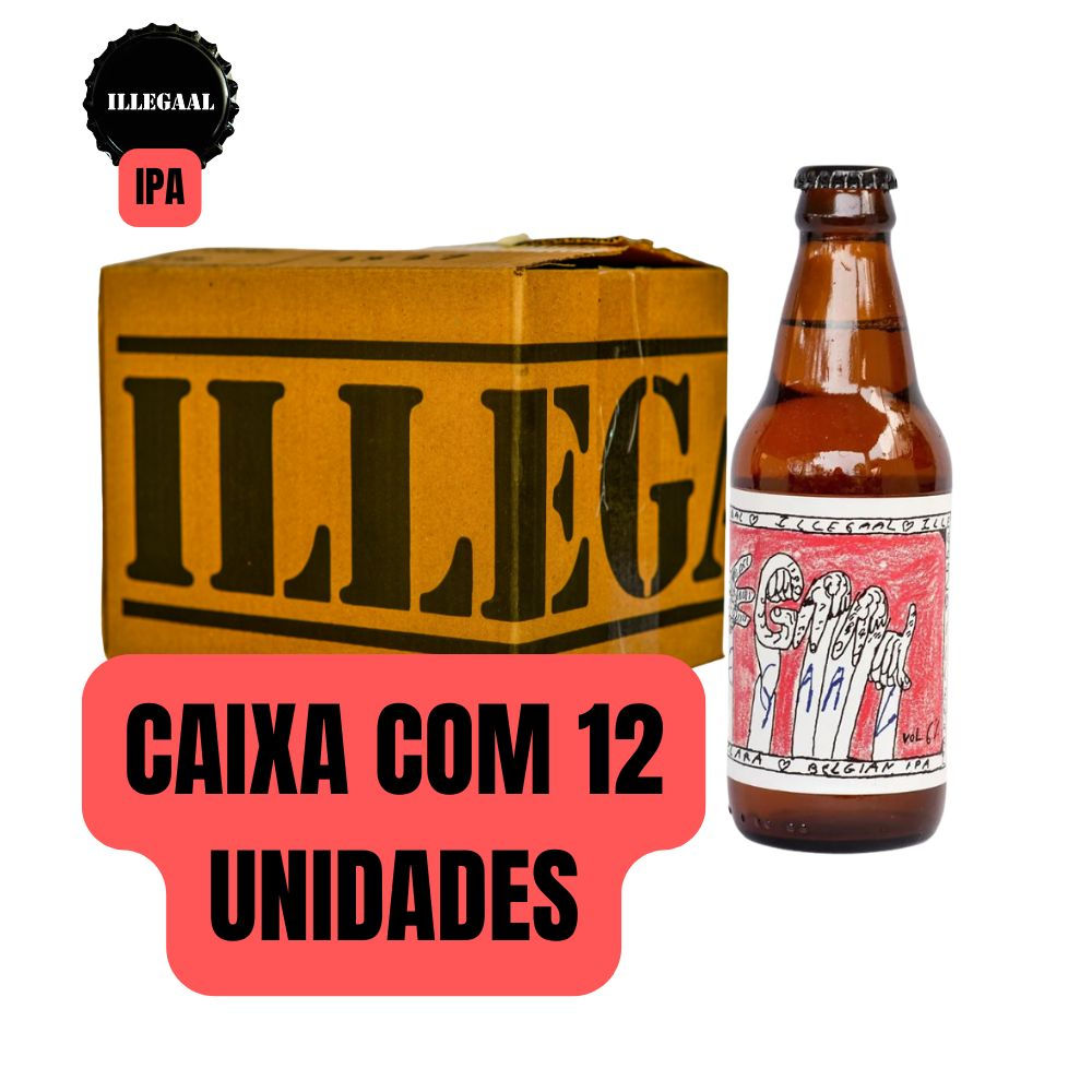 Cerveja Artesanal Belgian IPA Illegaal 300ml – Caixa 12 Unidades