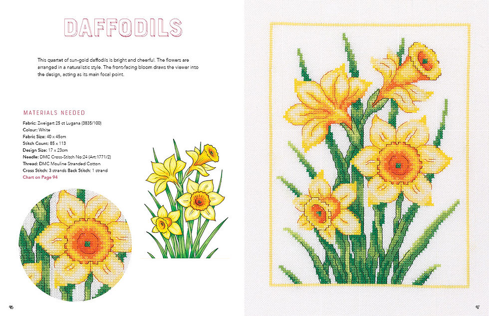 Küçük resim: Floral Beauty in Cross Stitch