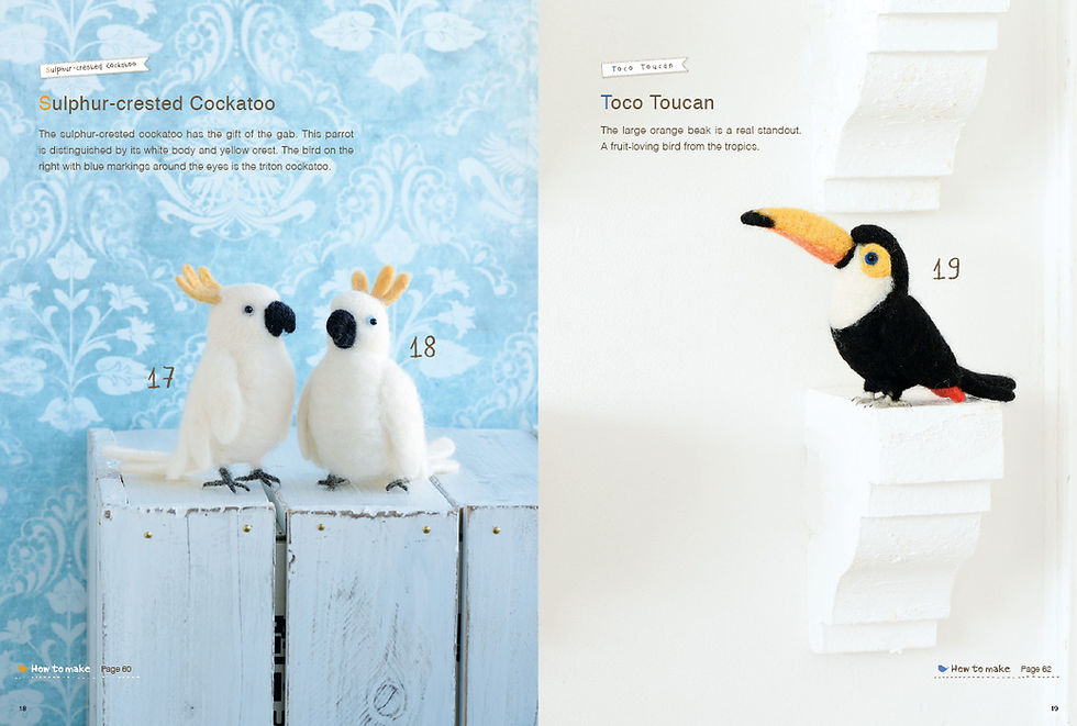 Küçük resim: Cute Birds to Make with Needle Felting