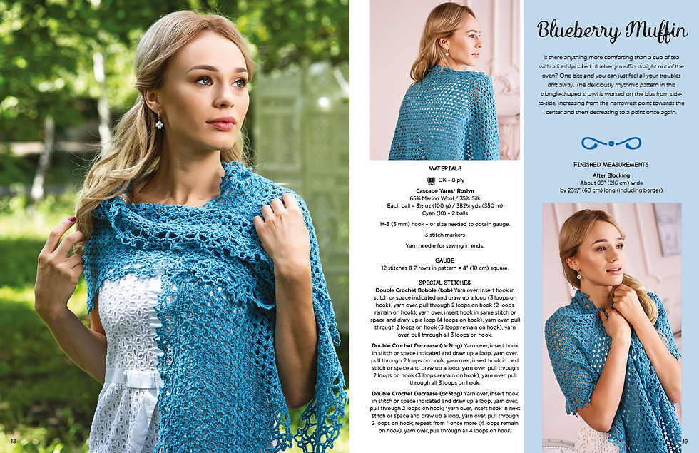 Küçük resim: Delicious Crochet Shawls