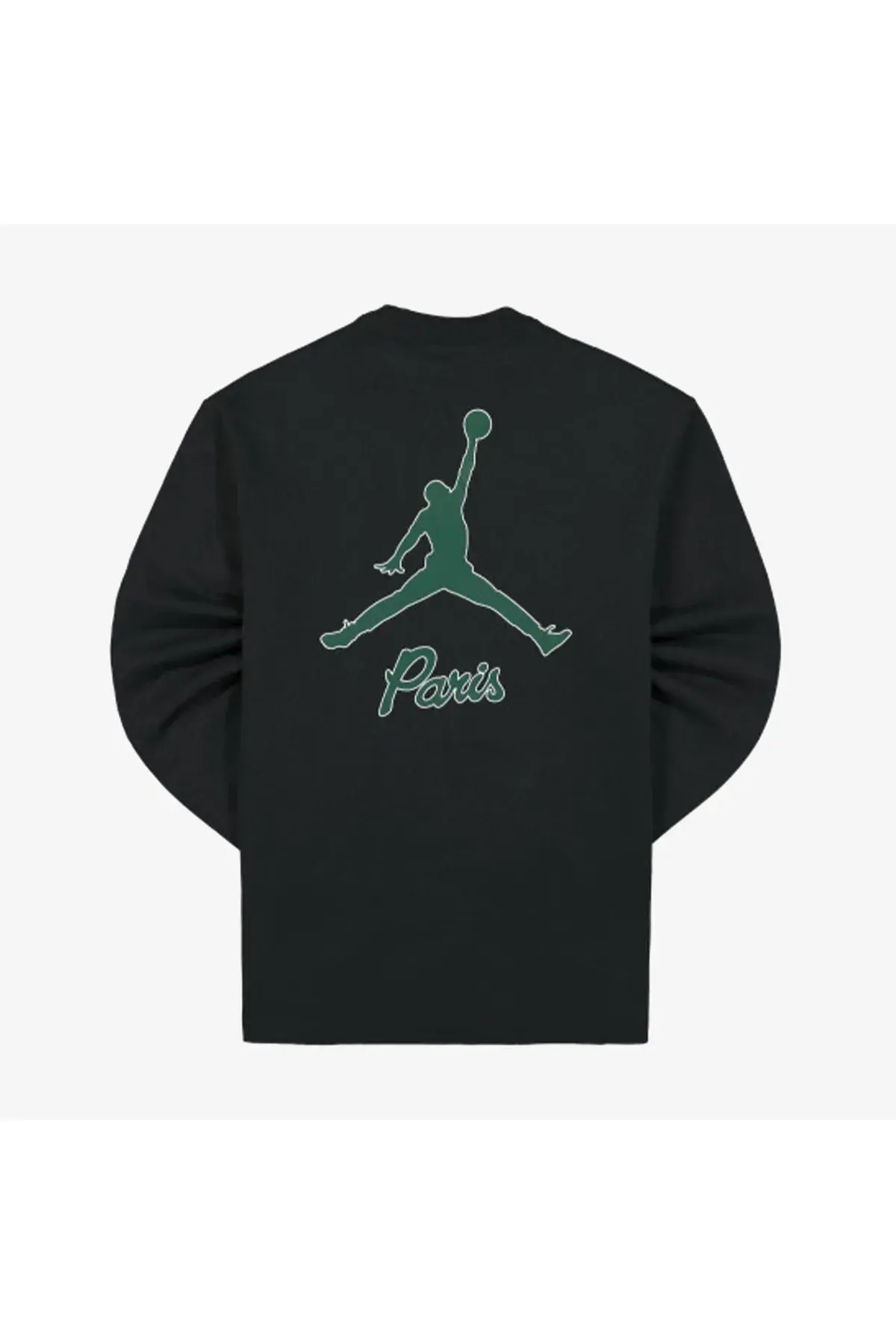 Nike Jordan Paris Saint-germain Uzun Kollu Erkek Siyah T-shirt