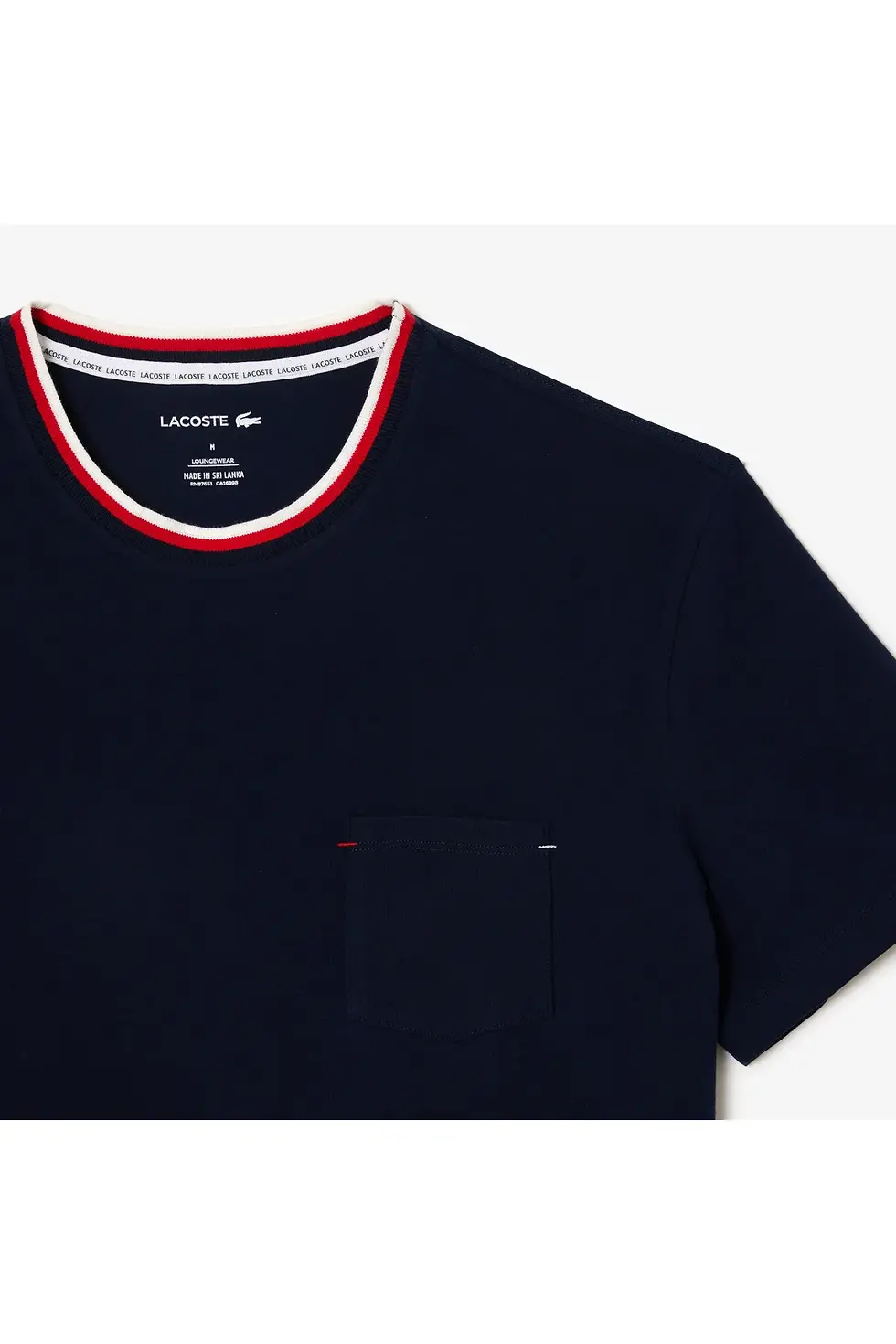 Thumbnail: Lacoste Erkek Relaxed Fit Bisiklet Yaka Lacivert Atlet TH1726