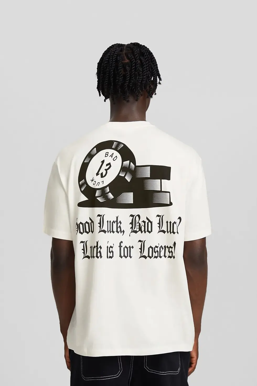 Thumbnail: Bershka Desenli kısa kollu boxy fit t-shirt