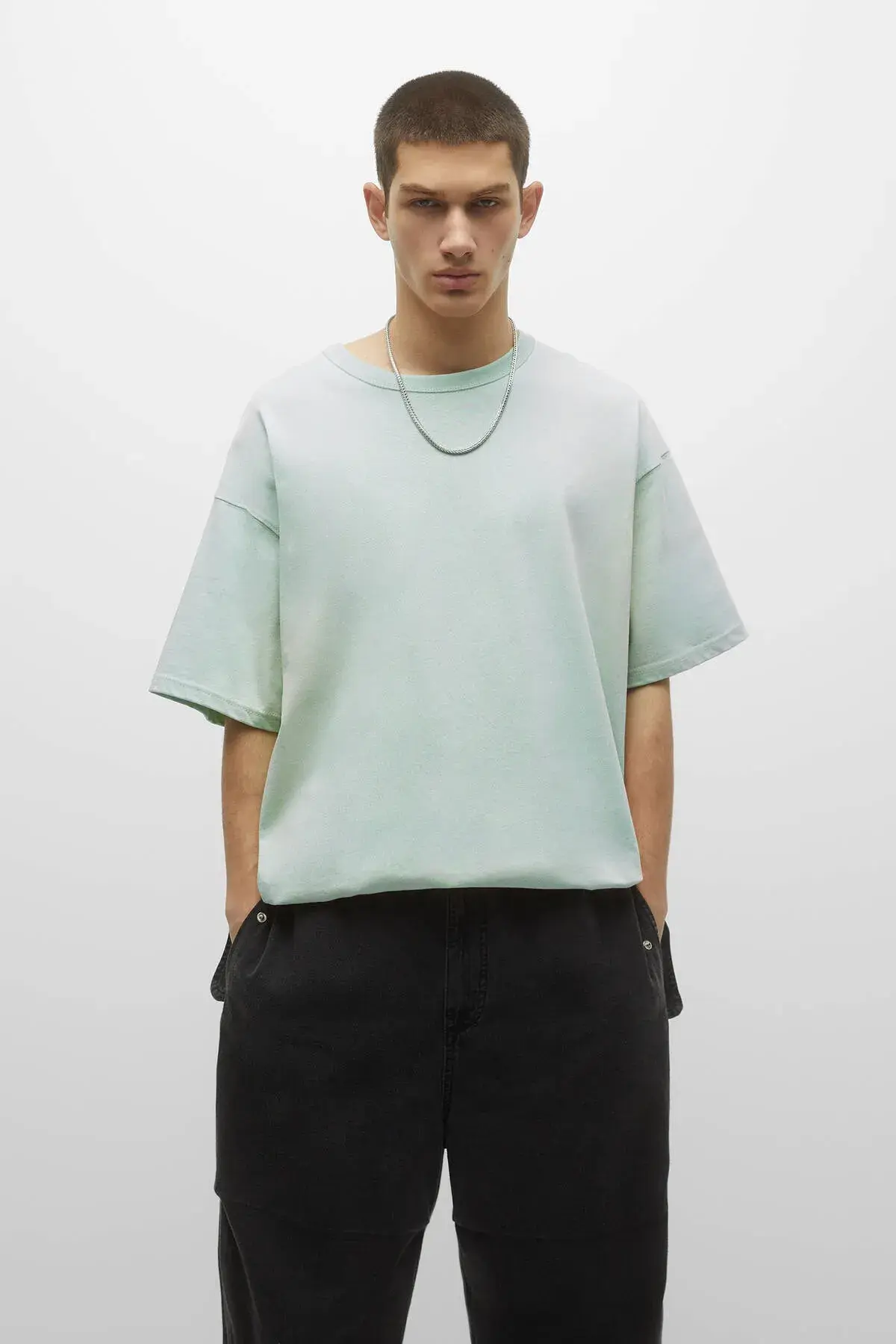 Pull & Bear Kısa Kollu Batik T-shirt 07241533