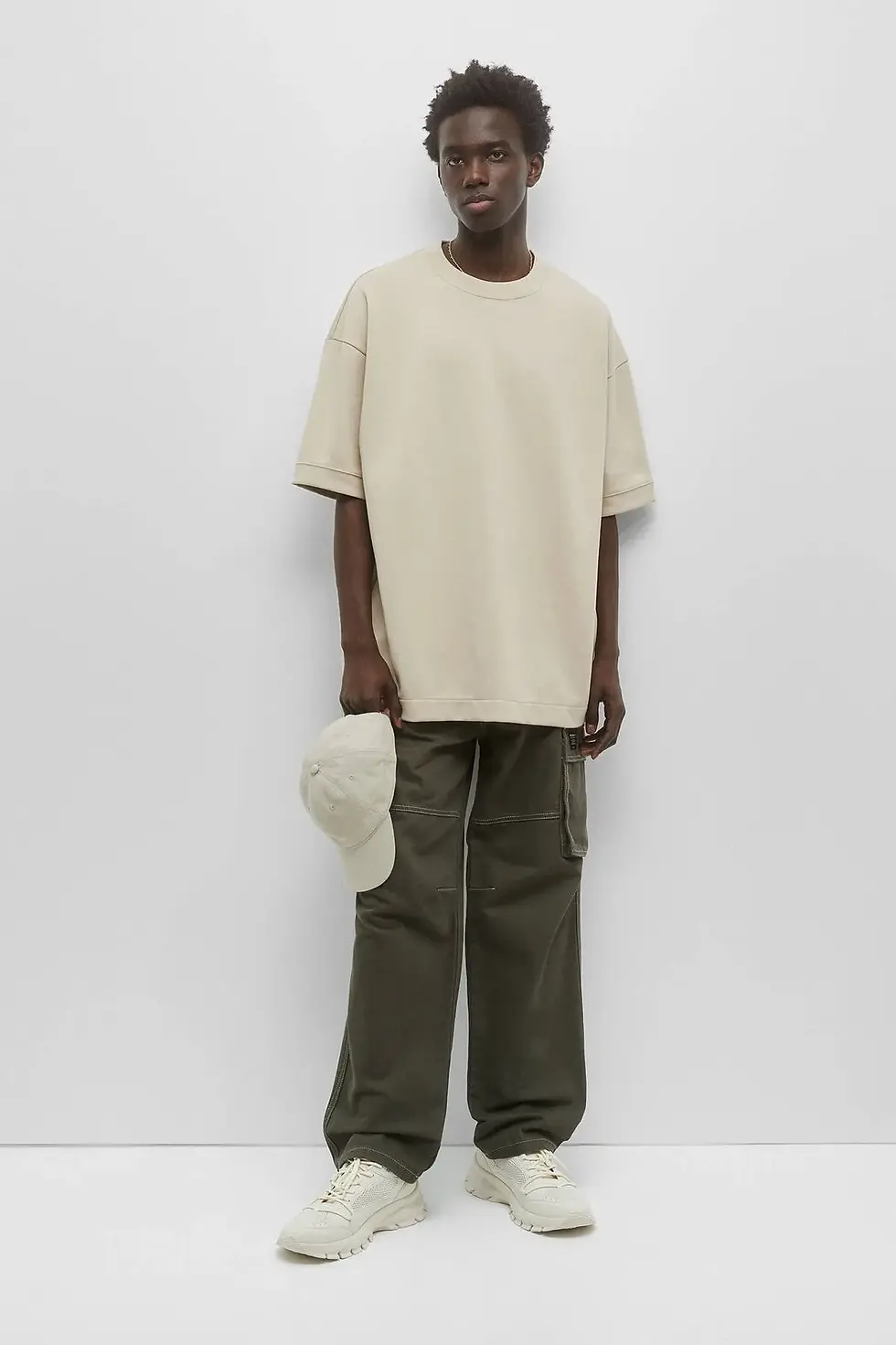 Thumbnail: Pull & Bear Erkek Basic pamuklu t-shirt 04596579