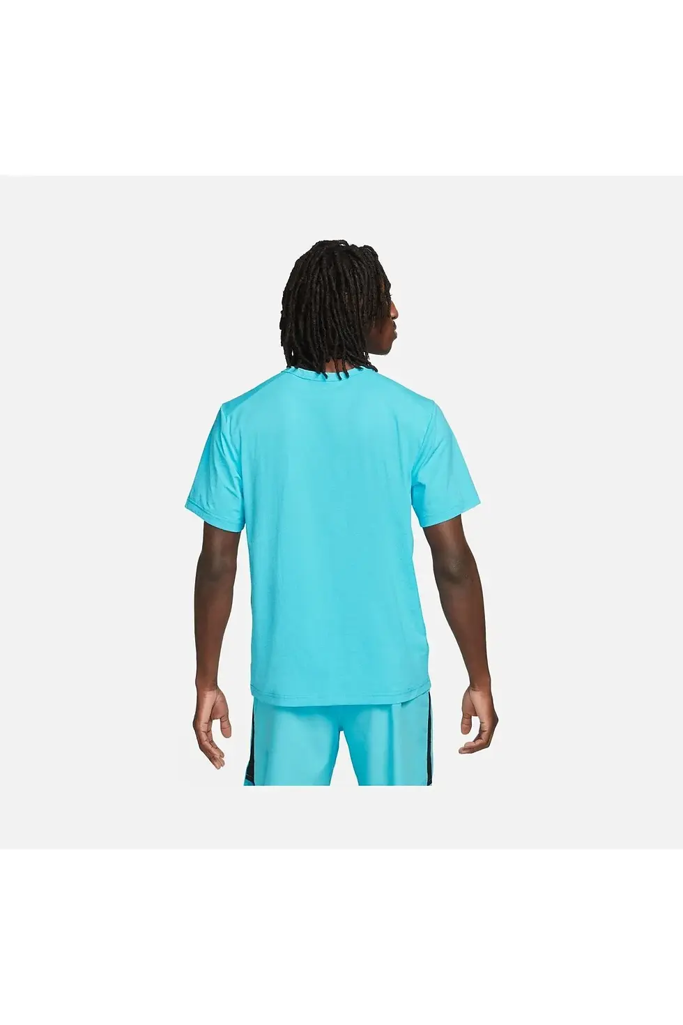 Thumbnail: Nike Dri-Fit UV Hyverse Versatile Fitness Training Short-Sleeve Mavi Erkek Tişör