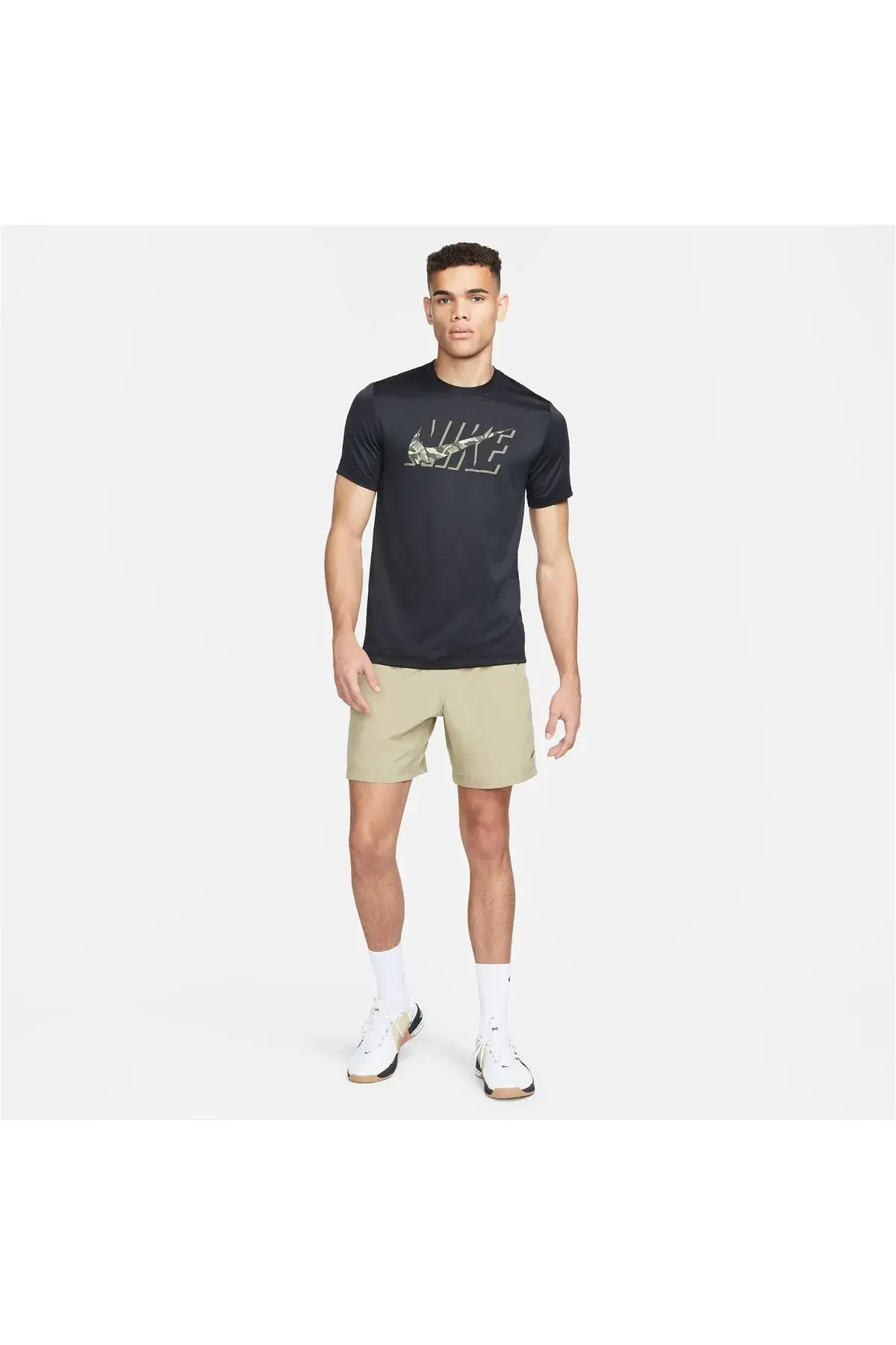 Nike NİKE DRI-FIT CAMO ERKEK ANTRENMAN TİŞÖRT