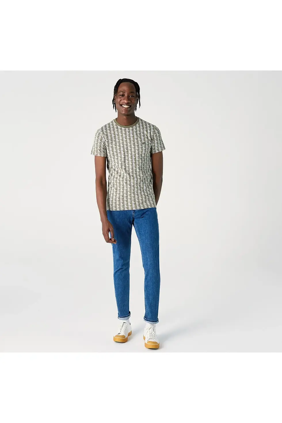 Thumbnail: Lacoste Erkek Slim Fit Monogram Yeşil T-Shirt TH0248