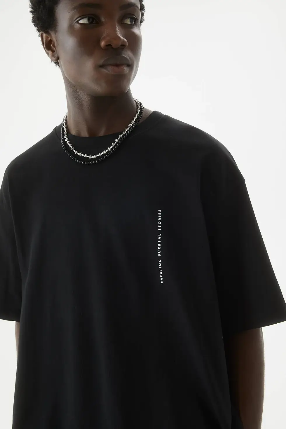 Thumbnail: Pull & Bear Siyah sloganlı fotoğraf baskılı t-shirt 07242599