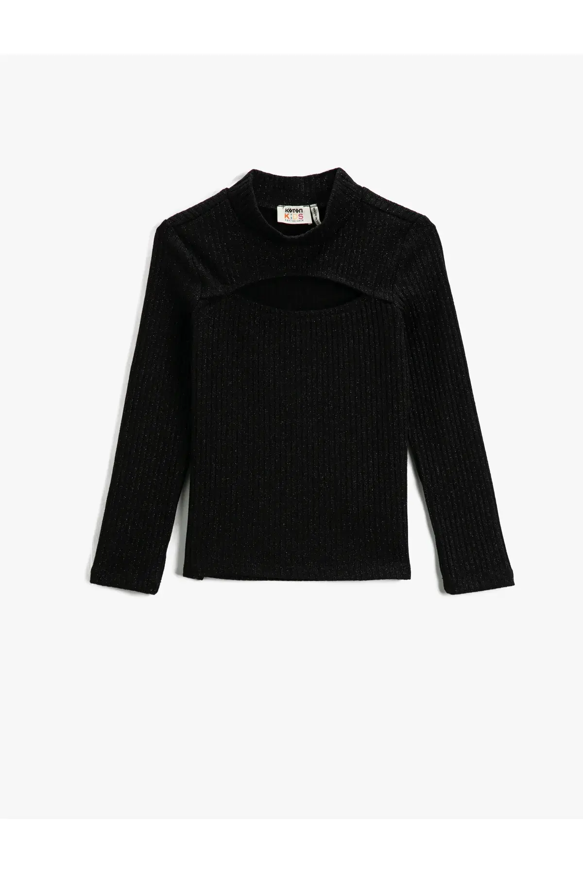 Koton Yarım Balıkçı Yaka Pencere Detaylı Tişört