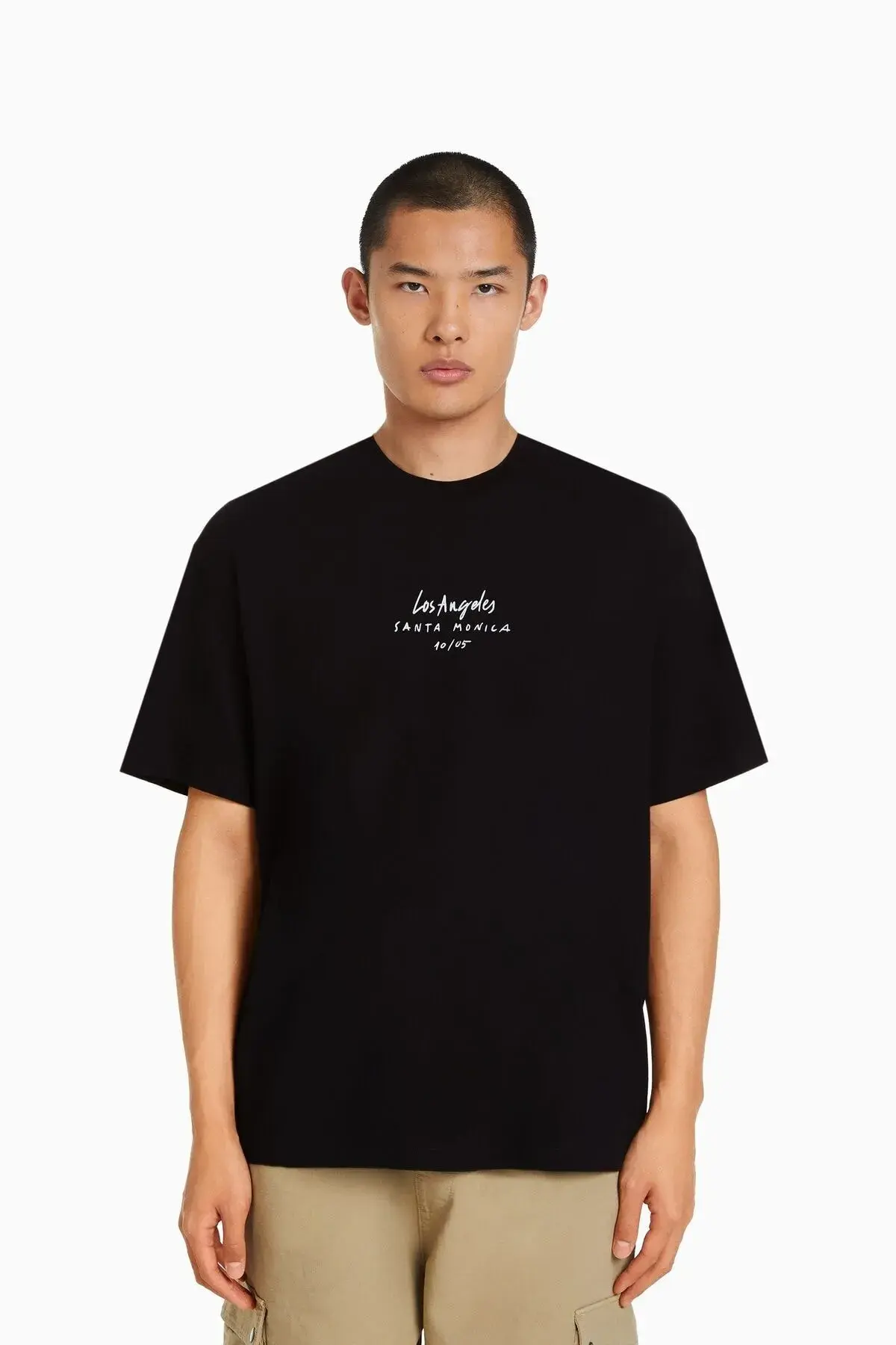 Bershka Desenli Kısa Kollu T-shirt