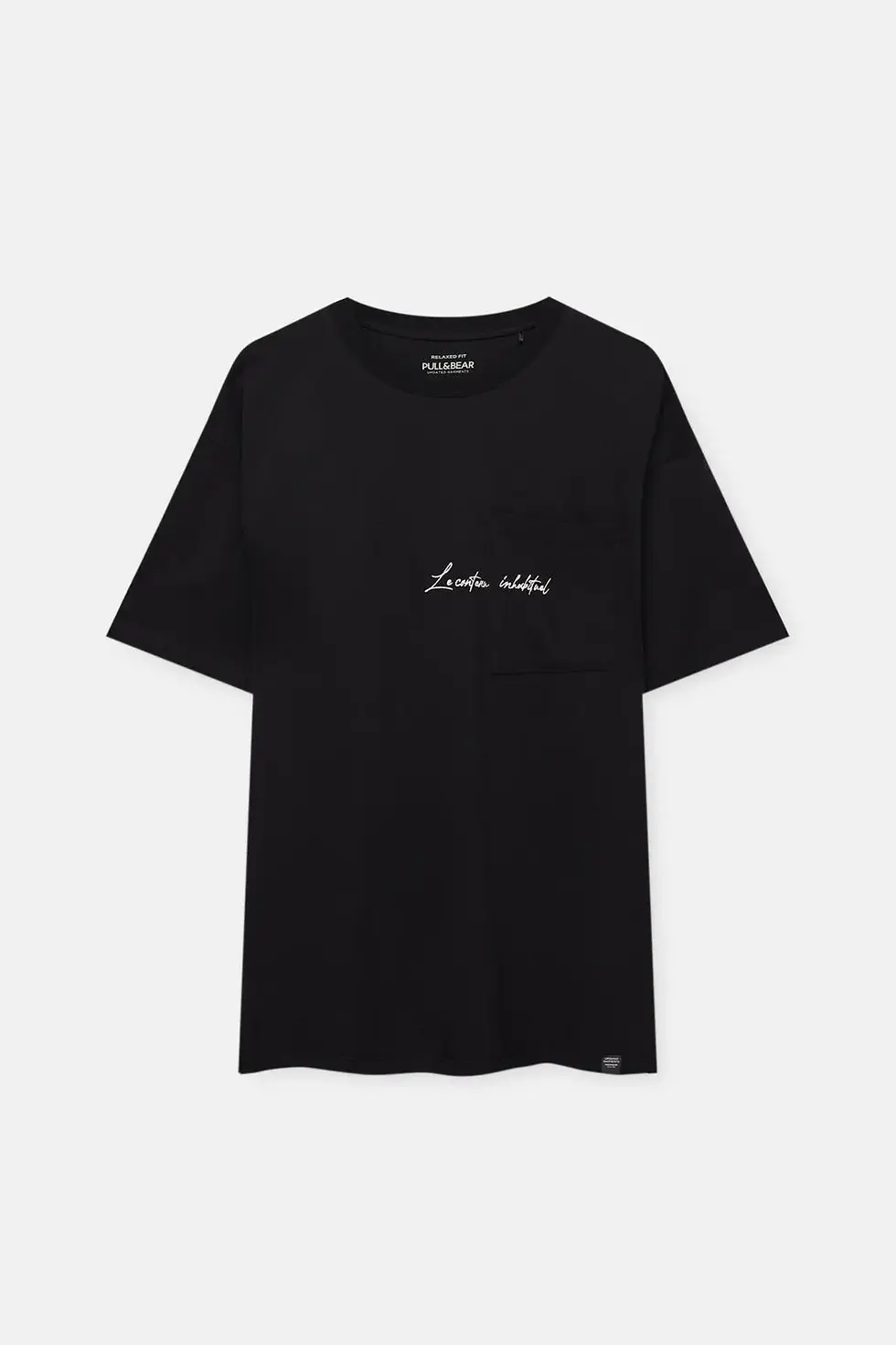 Thumbnail: Pull & Bear Önü işlemeli siyah t-shirt 07241585