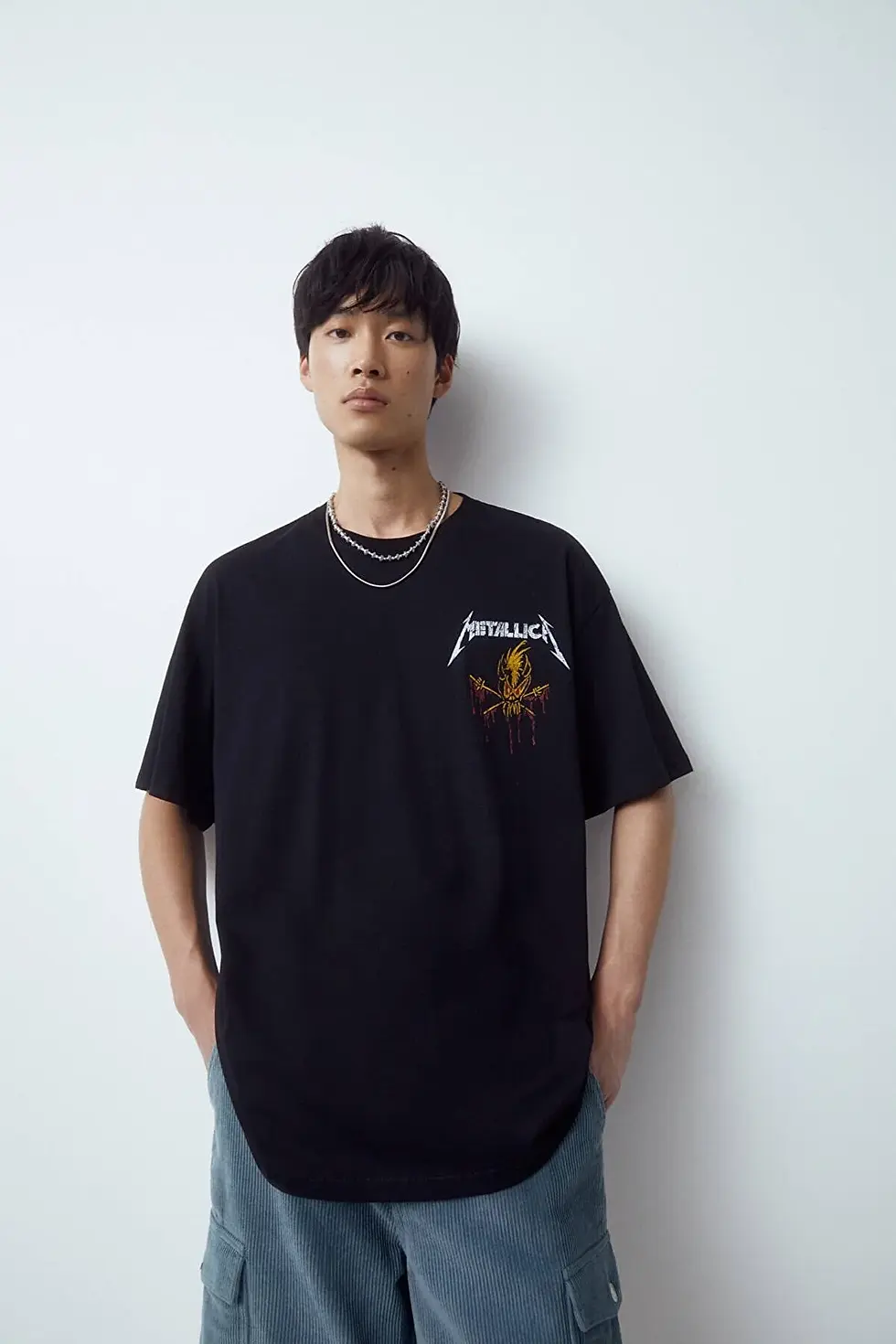 Thumbnail: Pull & Bear Kısa kollu siyah Metallica t-shirt'ü 07241944