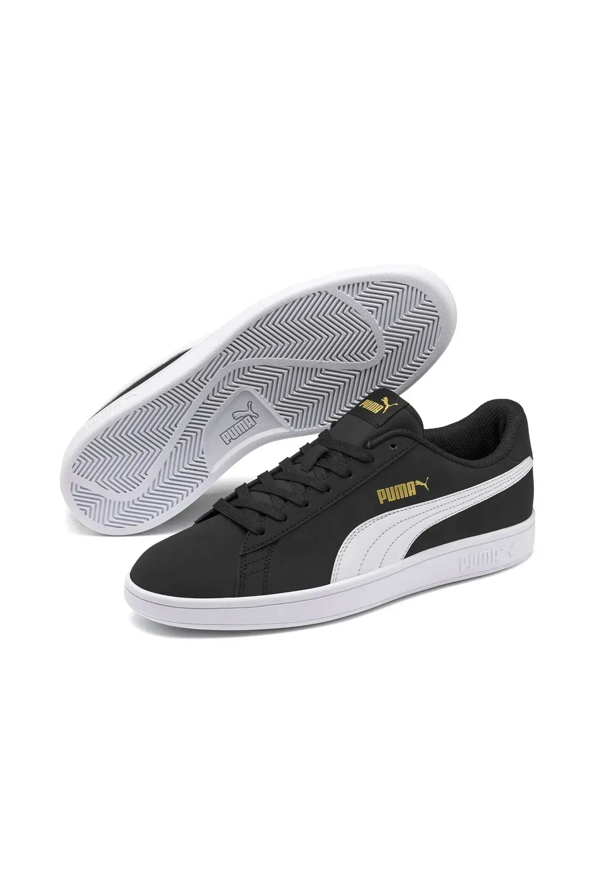 Puma Smash Buck - Unisex Siyah Sneaker Spor Ayakkabı