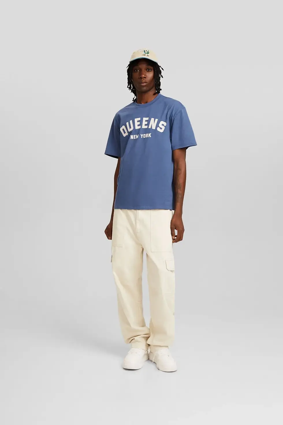 Thumbnail: Bershka Desenli kısa kollu boxy fit t-shirt