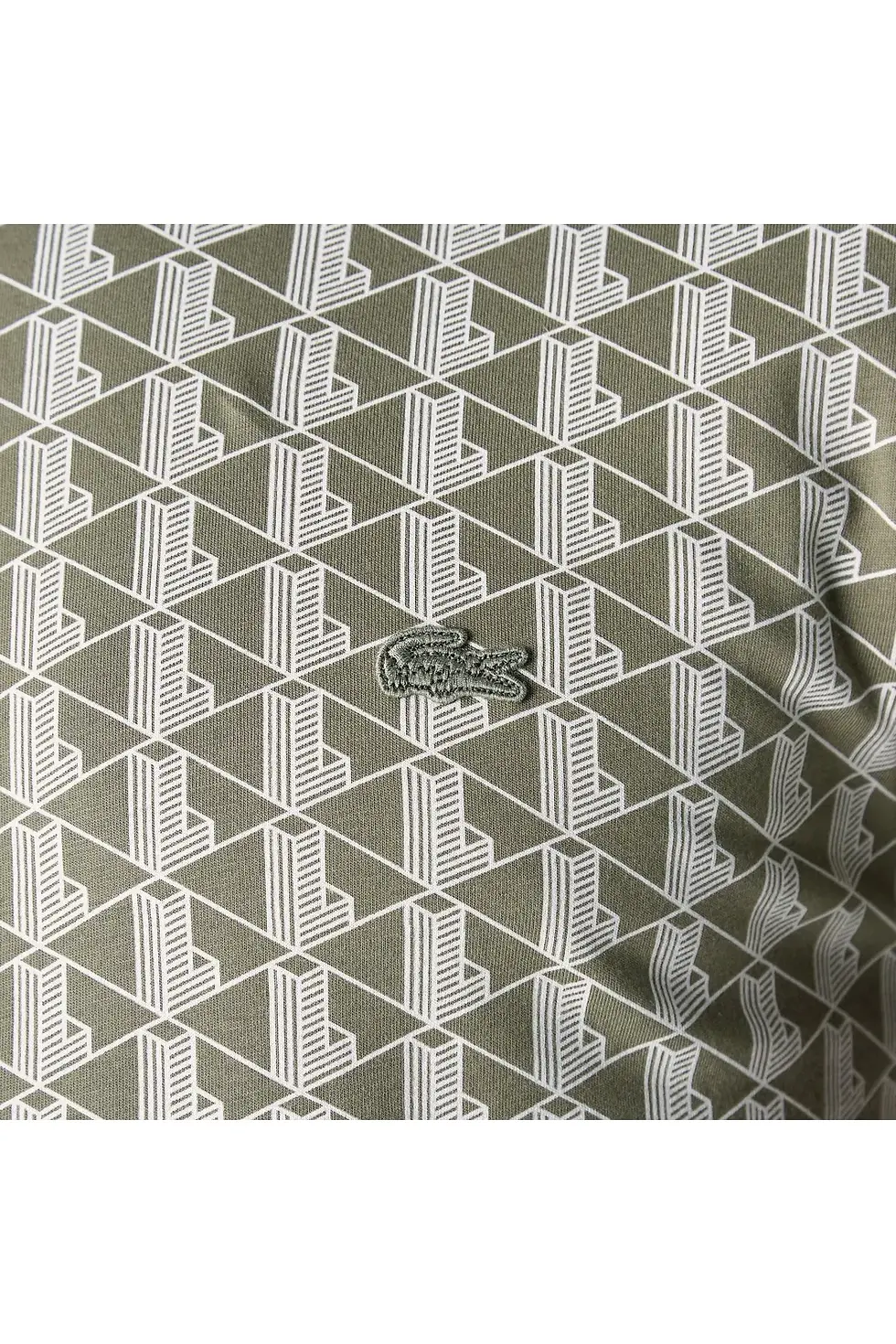 Thumbnail: Lacoste Erkek Slim Fit Monogram Yeşil T-Shirt TH0248