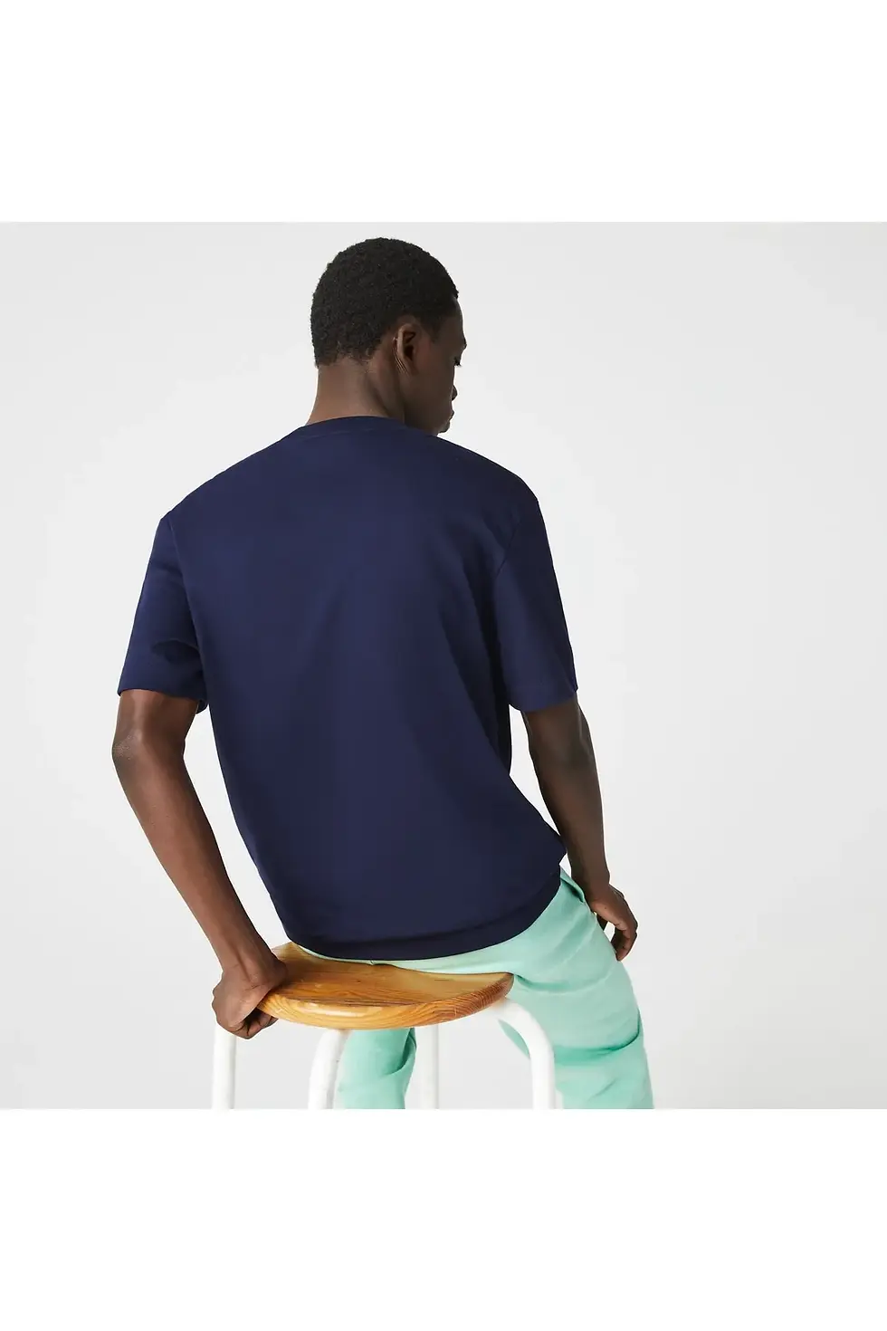 Thumbnail: Lacoste Erkek Relaxed Fit Bisiklet Yaka Lacivert T-Shirt