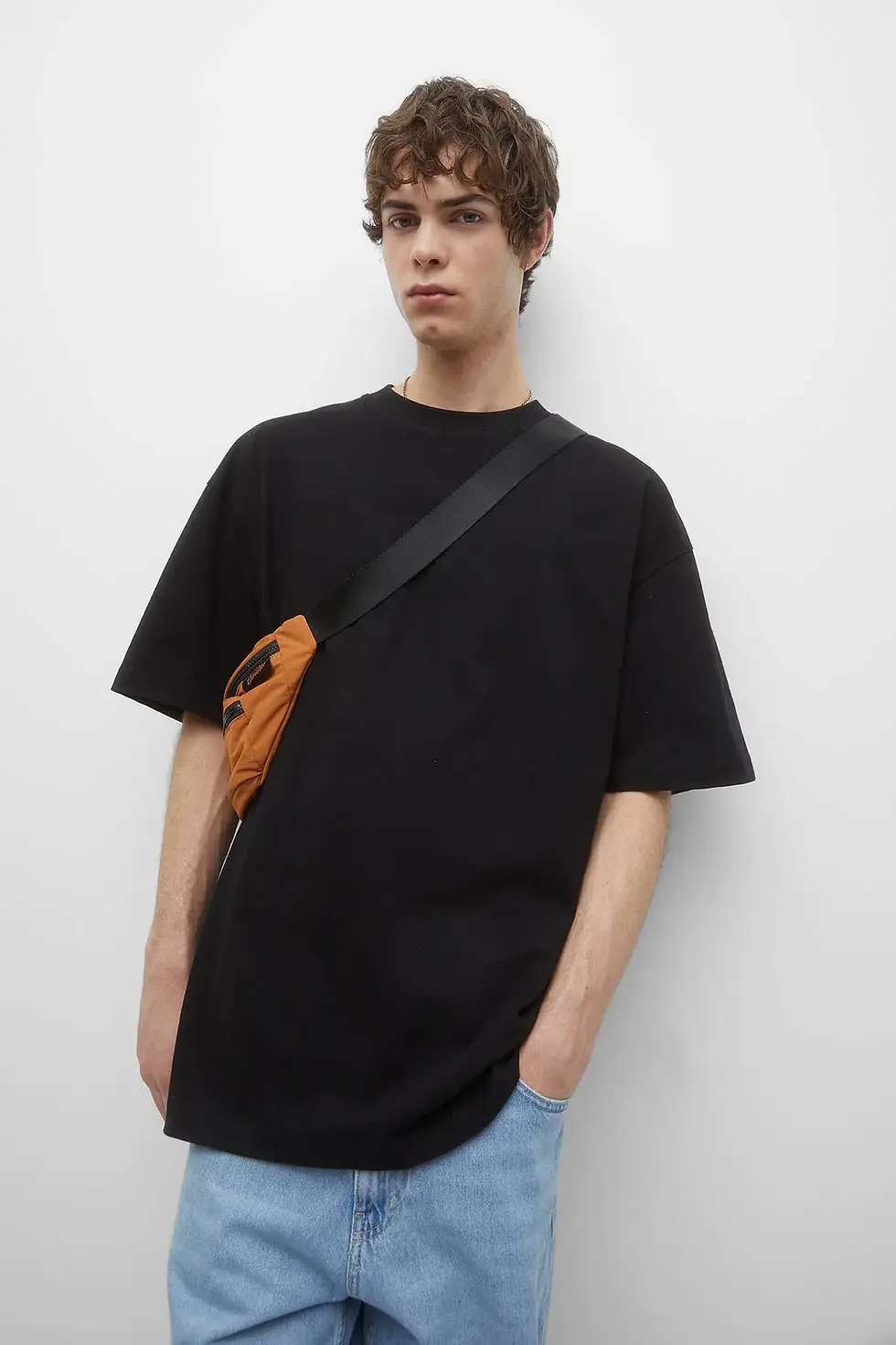 Миниатюра: Pull & Bear Erkek Kısa kollu oversize t-shirt 04239500