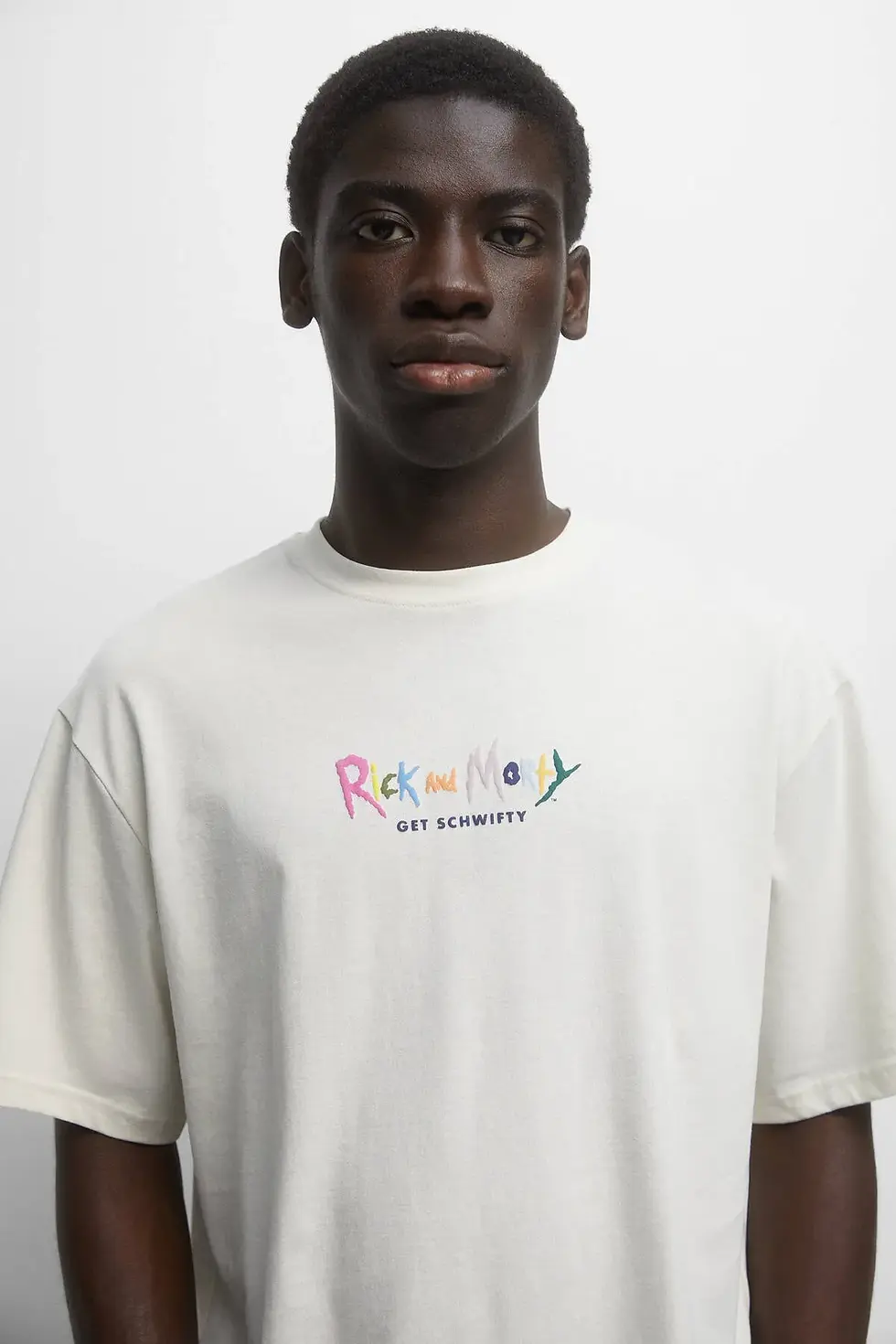Thumbnail: Pull & Bear Beyaz Rick and Morty görselli t-shirt 07241947