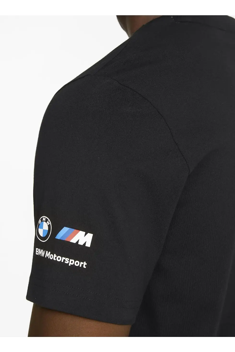 Thumbnail: Puma Bisiklet Yaka Düz Siyah Erkek T-Shirt 53339801 BMW MMS Logo Tee+ 5002995671