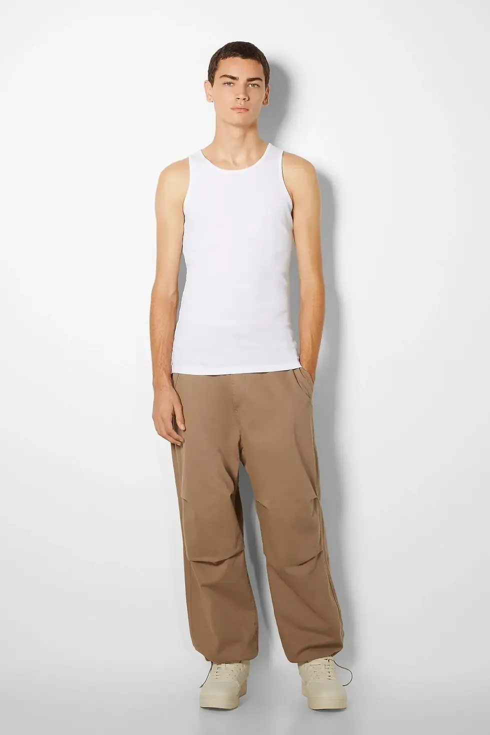 Thumbnail: Bershka Fitilli Askılı T-shirt