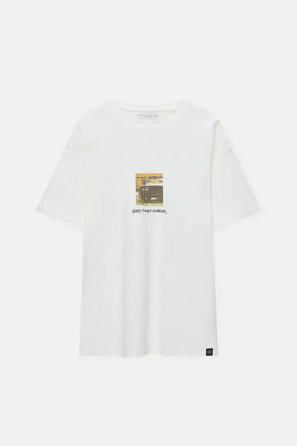 Thumbnail: Pull & Bear Beyaz Staten Island T-shirt'ü 07241551