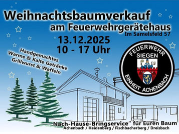 Weihnachtsbaumverkauf am Feuerwehrgerätehaus