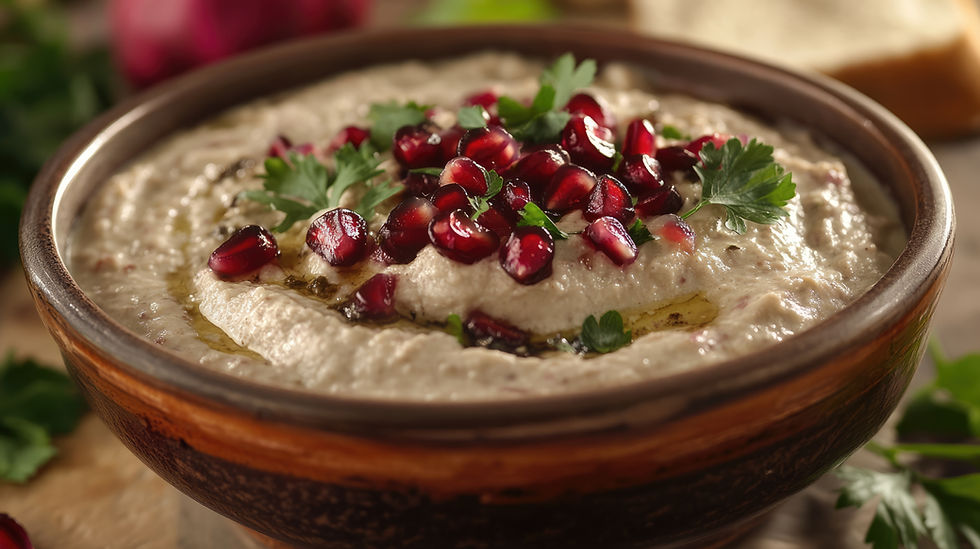 Thumbnail: Babaganoush- Eggplant Tahini dip