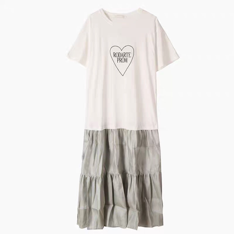 Thumbnail: Dongdaemun 2022 new short-sleeved one-piece pleated dress NY3092945