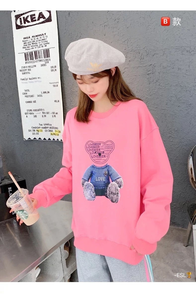 Thumbnail: 🅱️Korean version autumn and winter new bear sweater