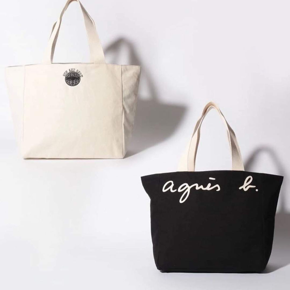 Thumbnail: Agnes B Double Sided Canvas Tote Bag AG004 2-Sided Canvas Tote Bag