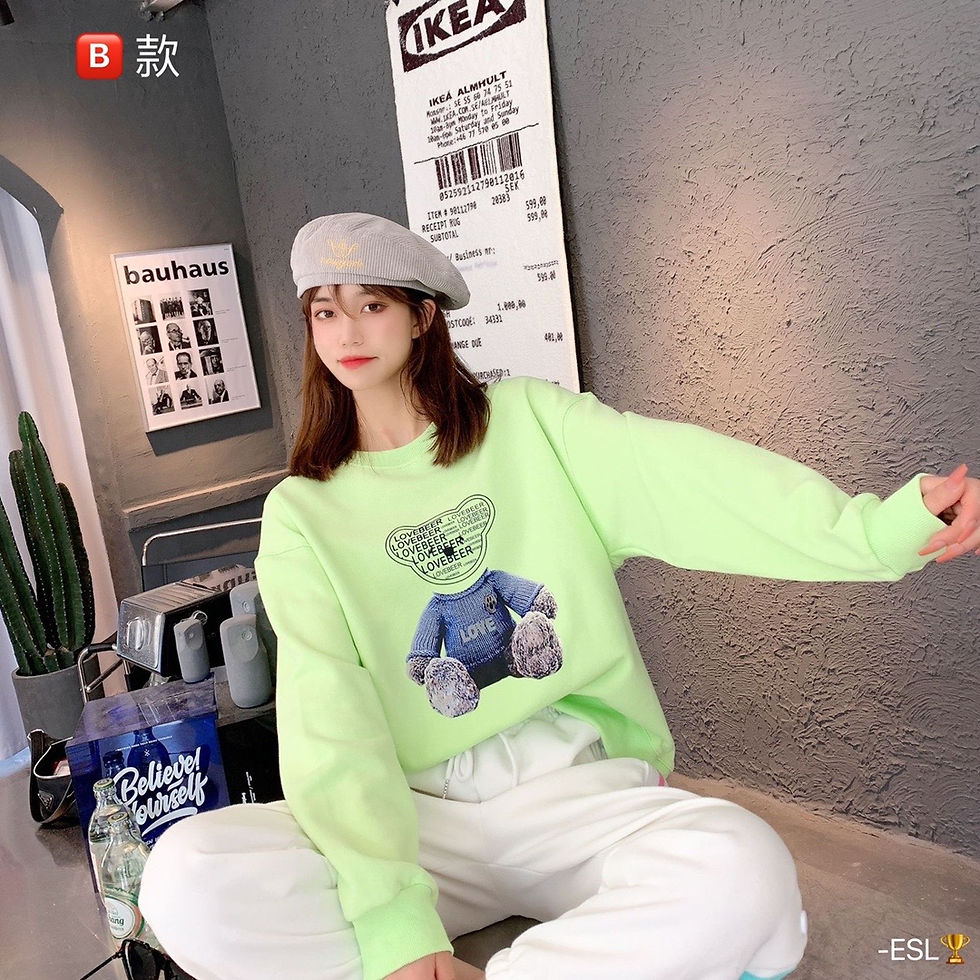 Thumbnail: 🅱️Korean version autumn and winter new bear sweater