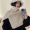 Thumbnail: Fashion all-match high collar split shawl NY3751598