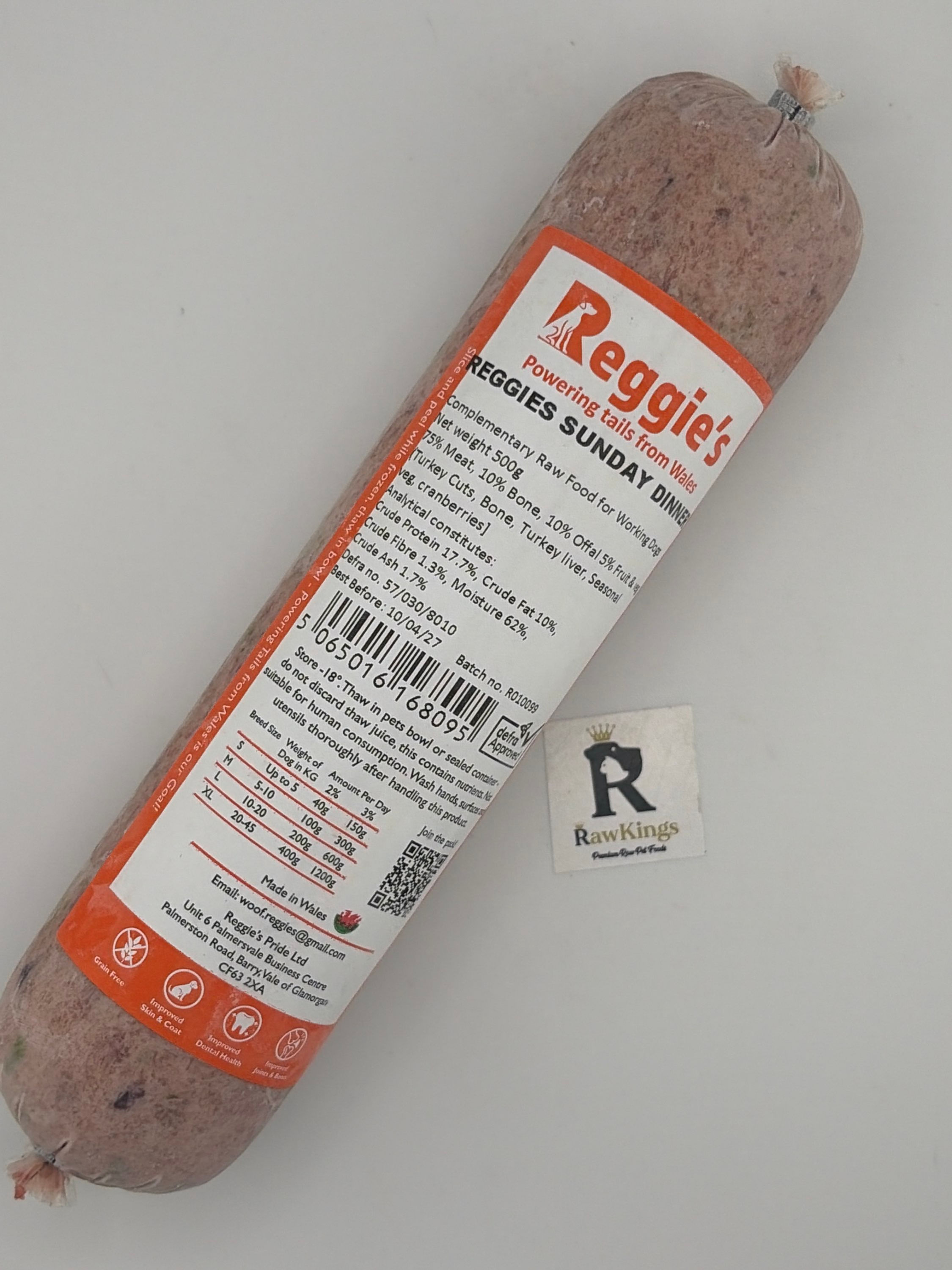 Reggie’s Raw Sunday Dinner ~ 500g