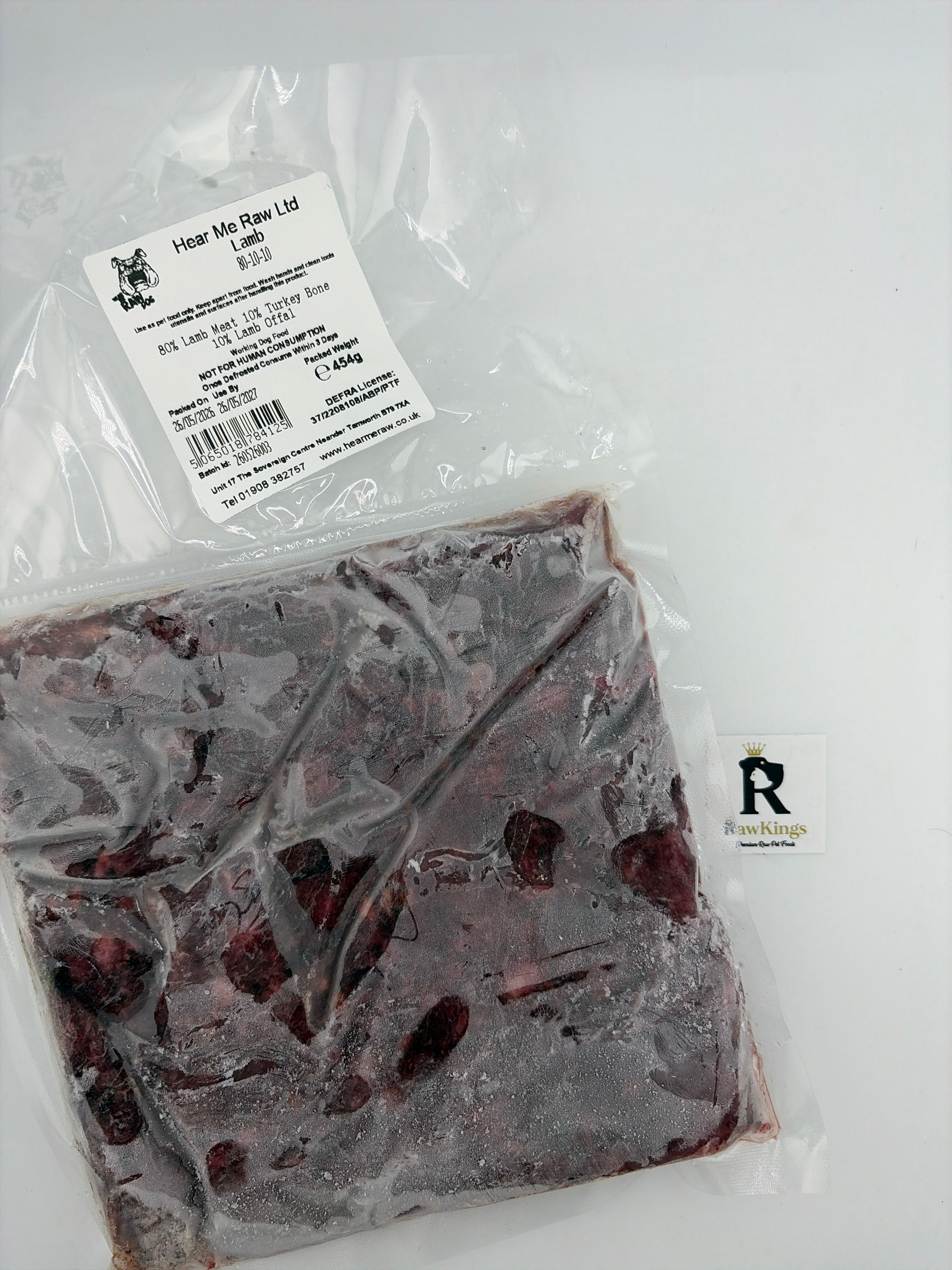 *NEW* Hear Me Raw Lamb (454g Pouch) 80-10-10